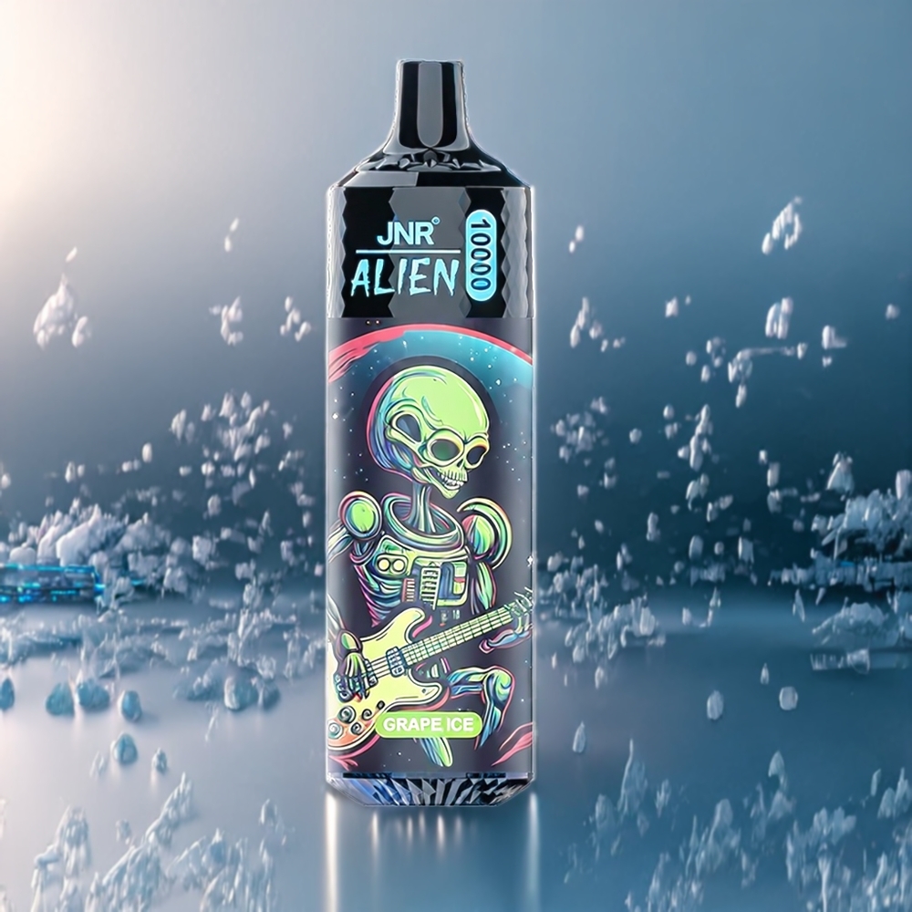 JNR Alien 10000 Puffs Belgique Grossiste Glace Raisin LED RGB 20ml Type-C