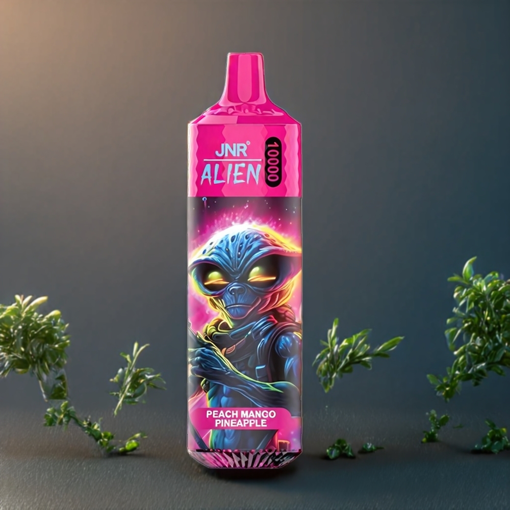 JNR Alien Belgique Grossiste 10000 Puffs 850mAh Type-C Mangue Ananas Peach Sporty LED RGB