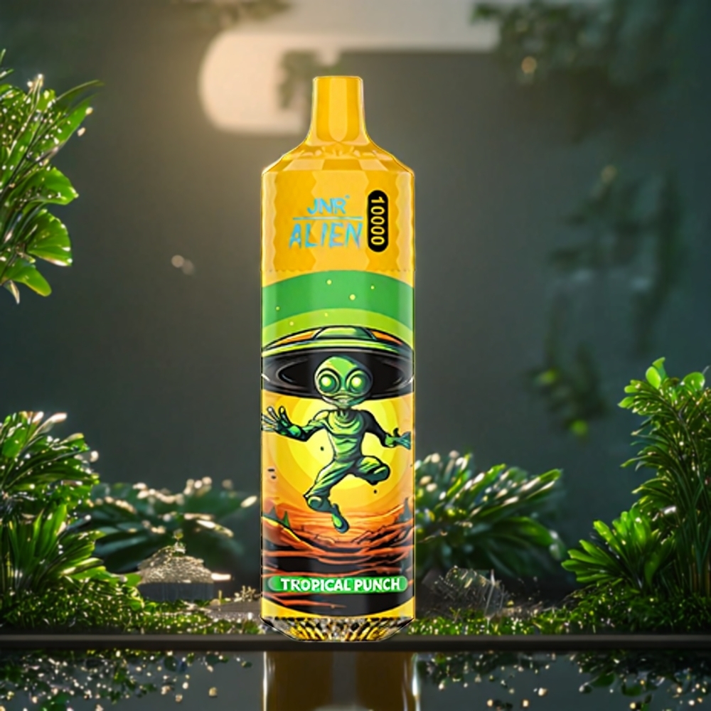 JNR Alien Belgique Grossiste 10000 Puffs Design Sportif Lumières LED (RGB) et Tropical Punch