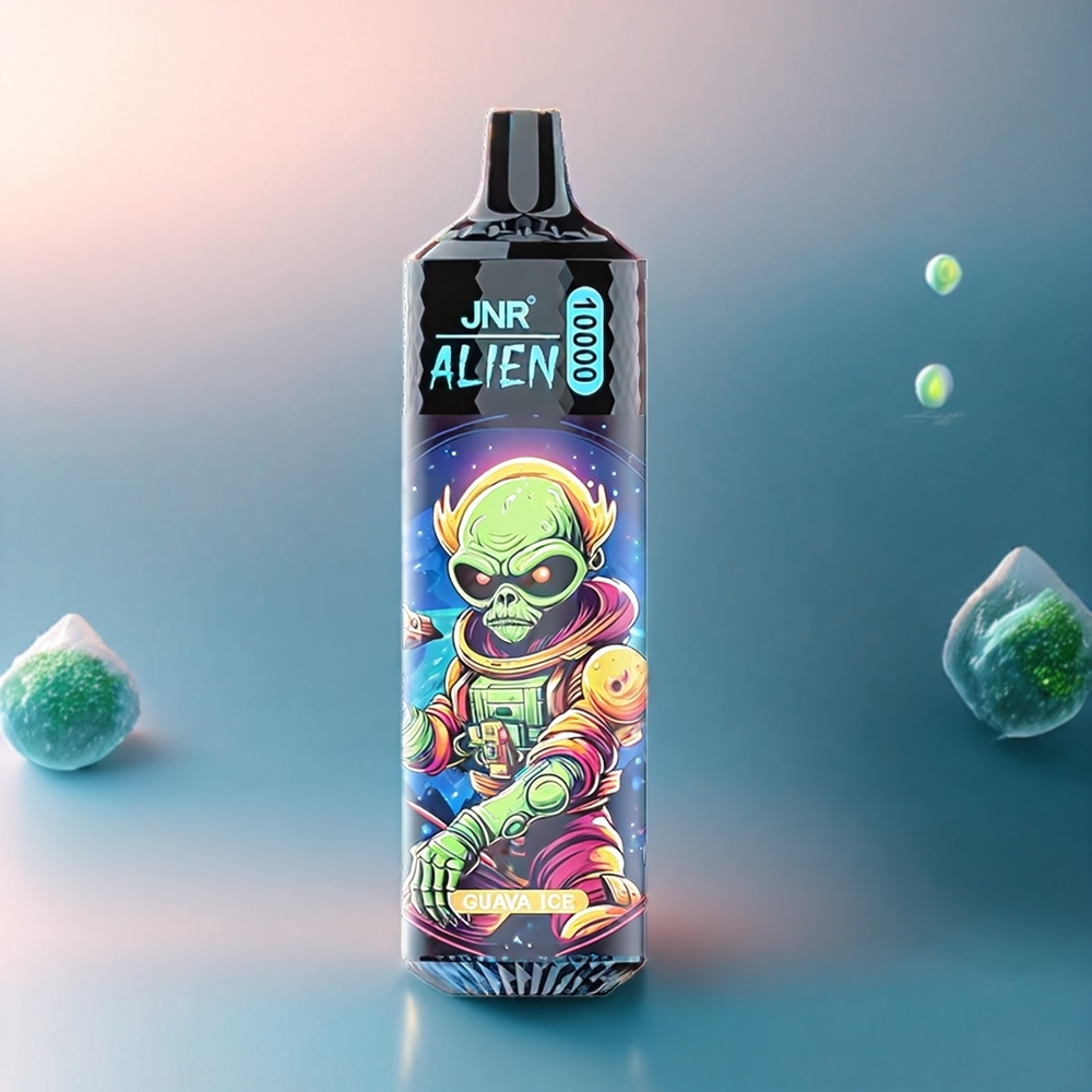 JNR Alien Belgique Grossiste 10000 Puffs Guava Glacée avec LED RGB et Type-C Charge Rapide