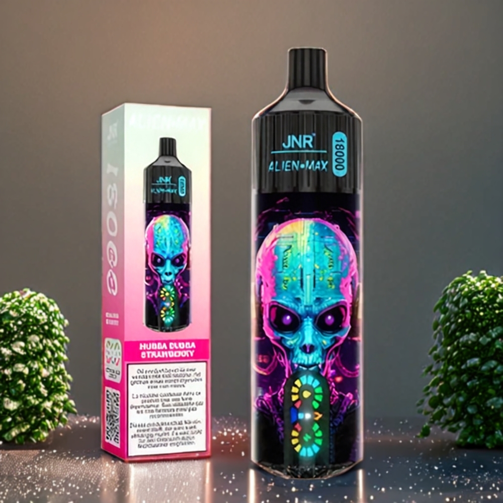 JNR Alien Max 18000 Puffs Belgique Grossiste Double Coil et Charge Rapide Fraise Hubba Bubba