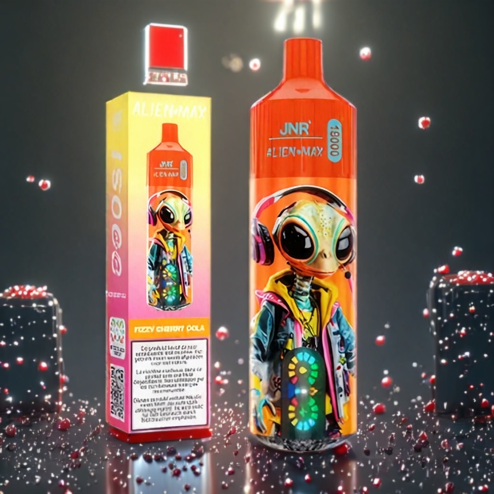 JNR Alien Max 18000 Puffs Fizzy Cherry Cola Belgique Grossiste à Double Noyau et 28ml E-liquide