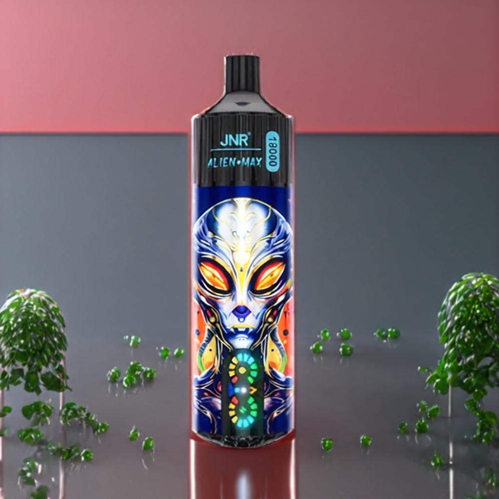 JNR Alien Max Belgique Grossiste 18000 Puffs Double Coille  Type-C Charge Fraise Pastèque Bubblegum