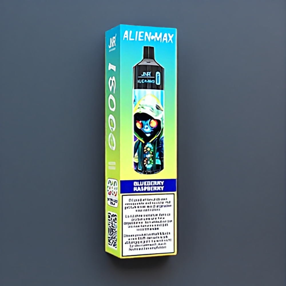 JNR Alien Max Belgique Grossiste 18000 Puffs Double Mesh Coil  28ml E-liquide Bleuet Framboise