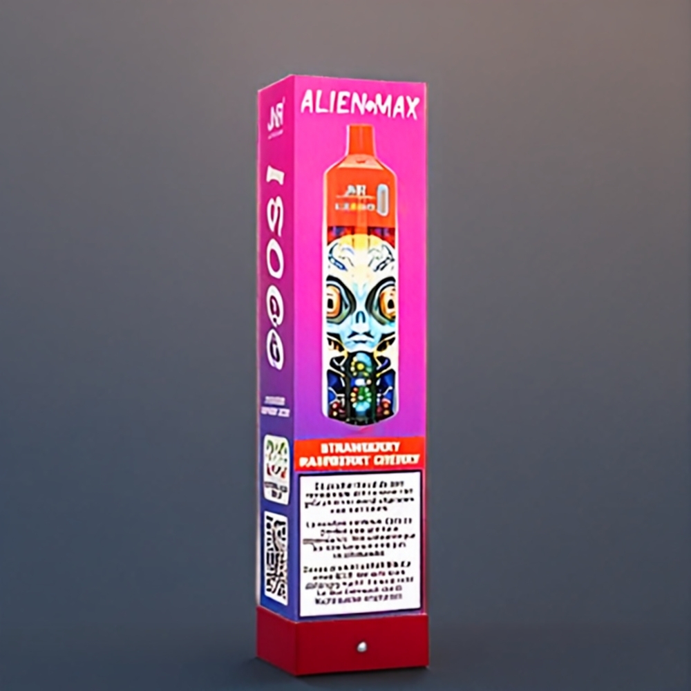 JNR Alien Max Belgique Grossiste avec Double Mesh Coil et Affichage LED - Fraise Framboise Cerise