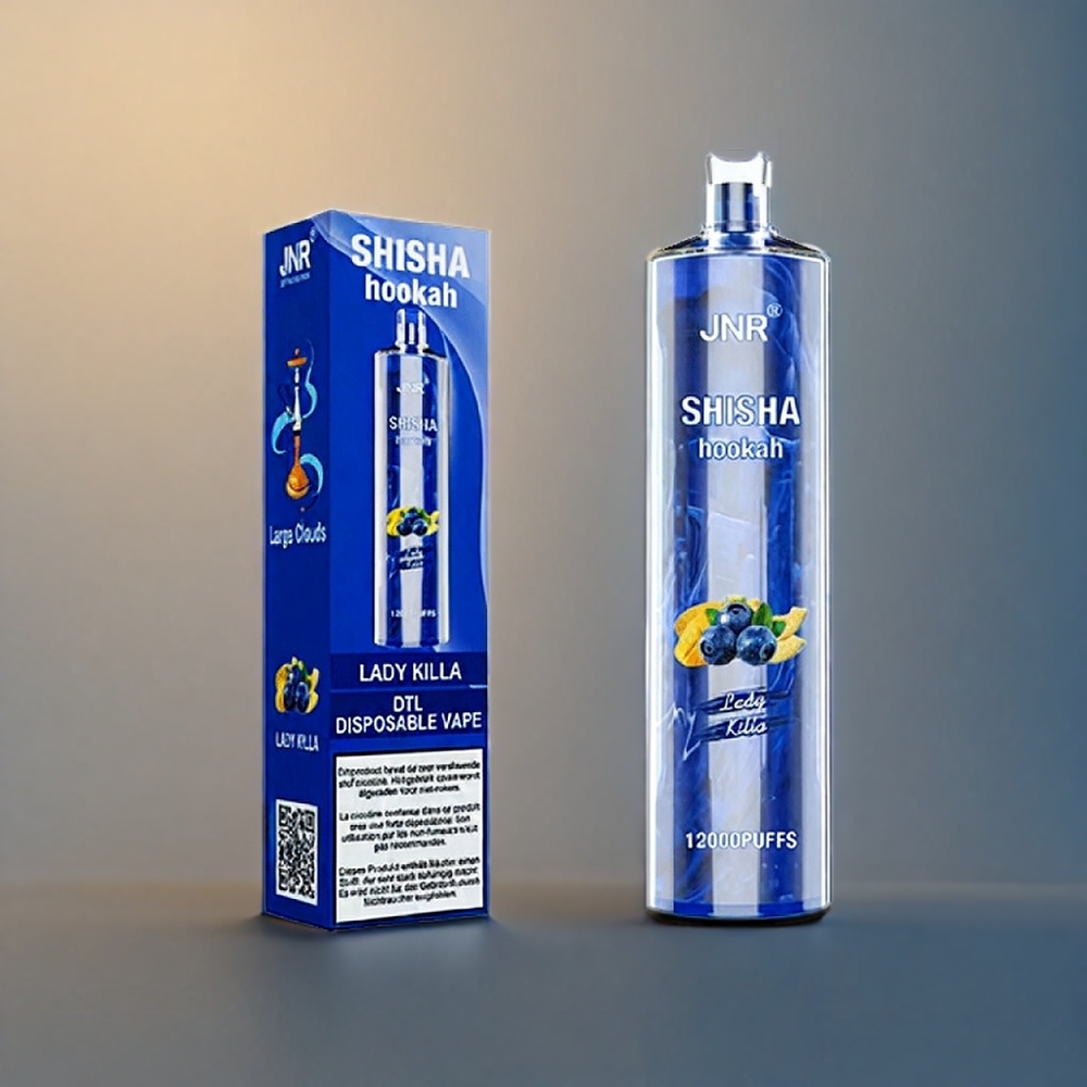 JNR Shisha Hookah 12000 Puffs Vape Lady Killa Belgique Grossiste 24ml 06 Ohm Mesh Coil