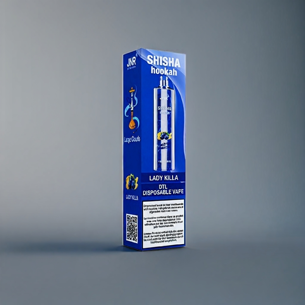 JNR Shisha Hookah 12000 Puffs Vape Lady Killa Belgique Grossiste 24ml 06 Ohm Mesh Coil
