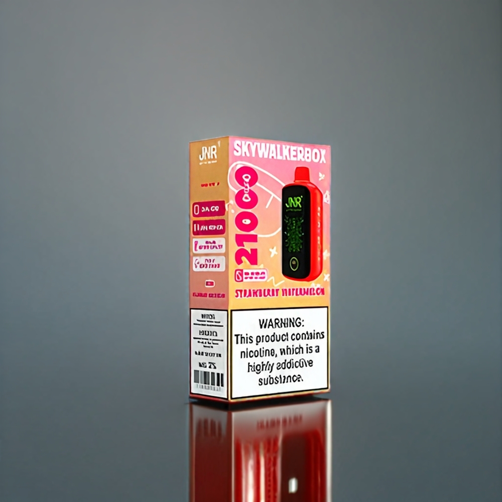 JNR Skywalker Box 21000 Puffs Belgique Grossiste - 25ml  Charge Type-C - Fraise Pastèque