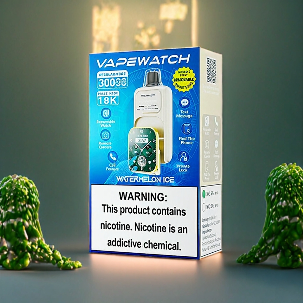 JNR Vape Watch Belgique Grossiste 30000 Puffs 1000mAh Pastèque Glace