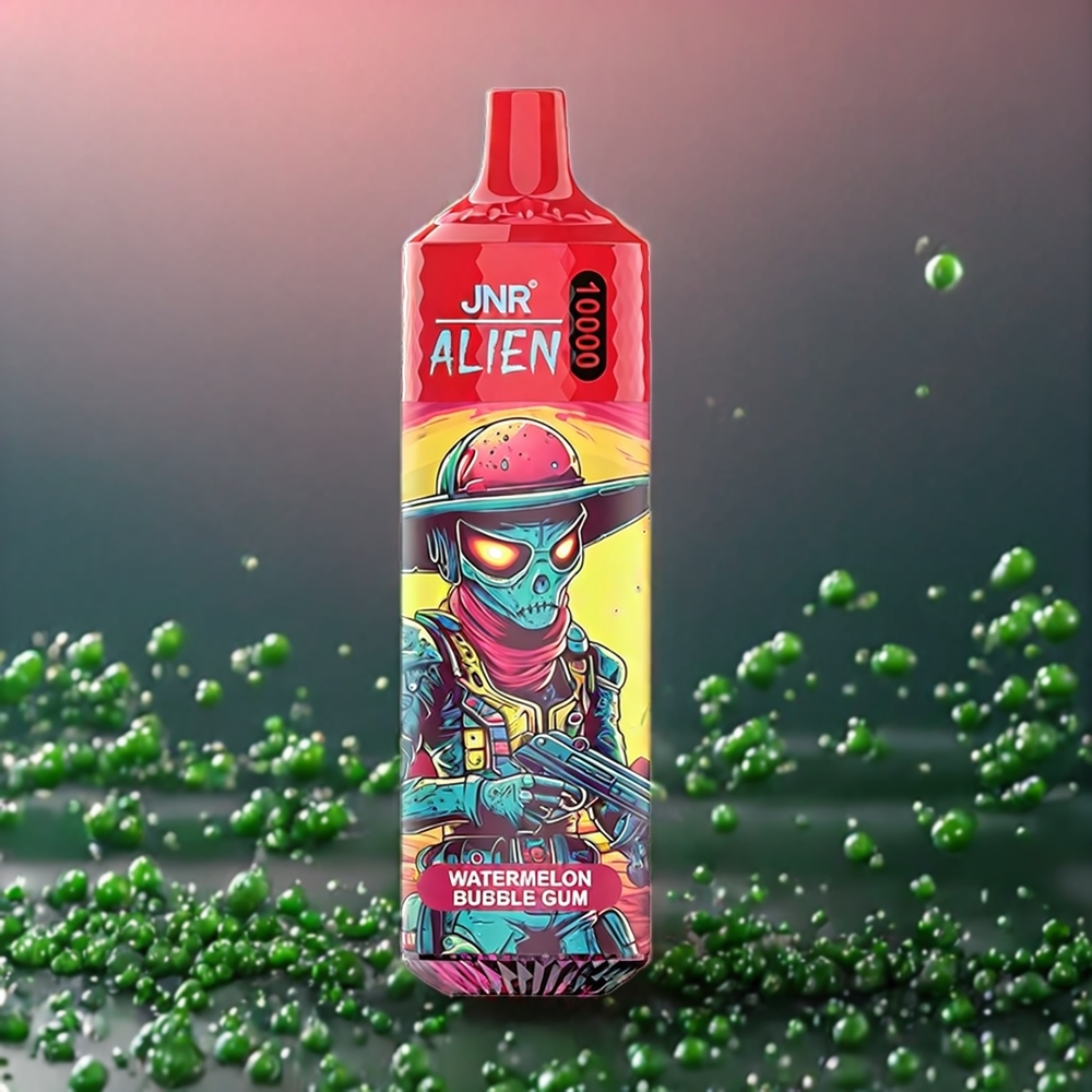 Jnr Alien 10000 Puffs Belgique Grossiste Gummi dPastèque LED RGB 850mAh