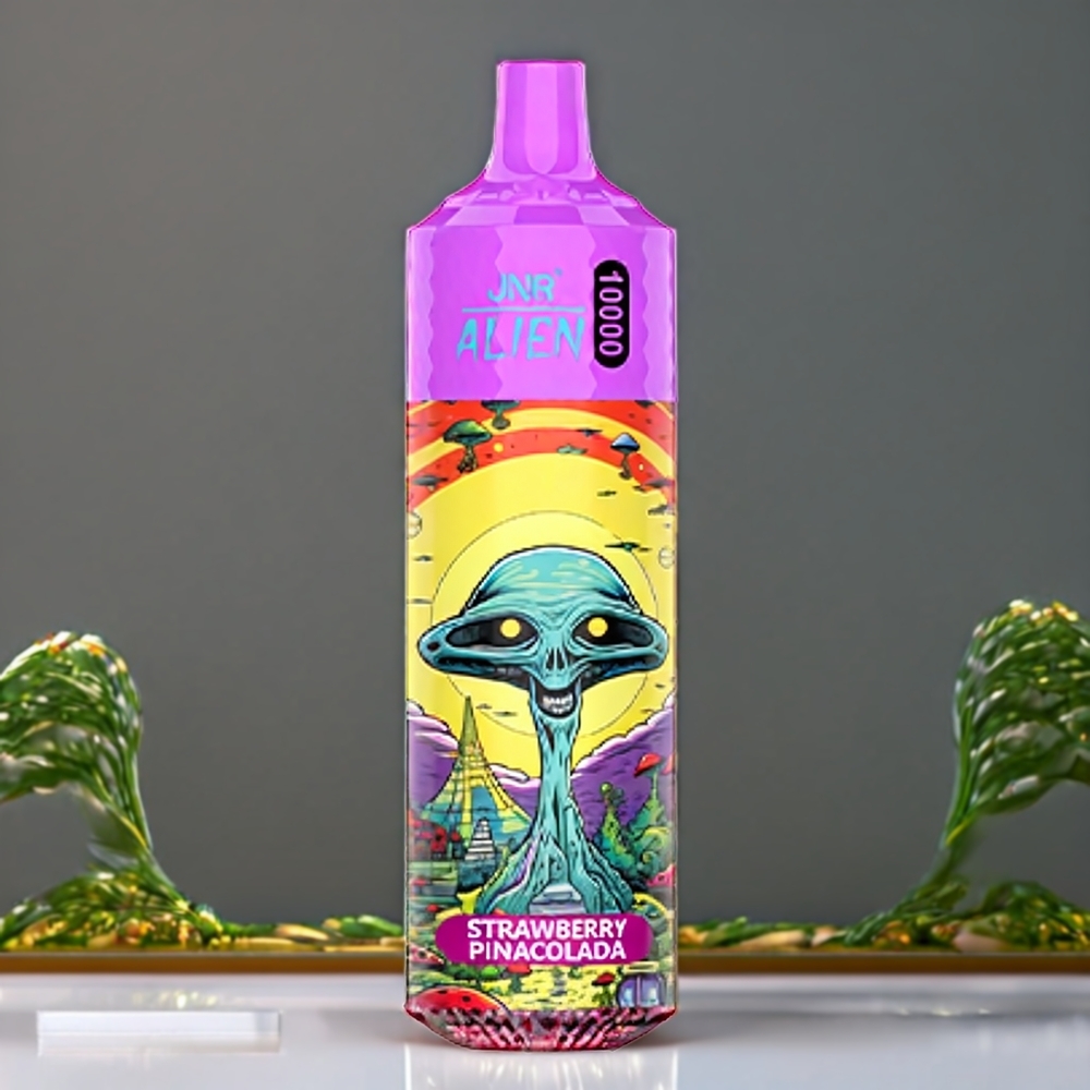 Jnr Alien 10000 Puffs Vape Fraise Pina Colada Belgique Grossiste 850mAh LED RGB