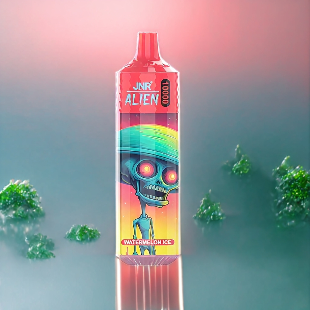Jnr Alien 10000 Puffs Vape Pastèque Glacée Belgique Grossiste 850mAh LED RGB
