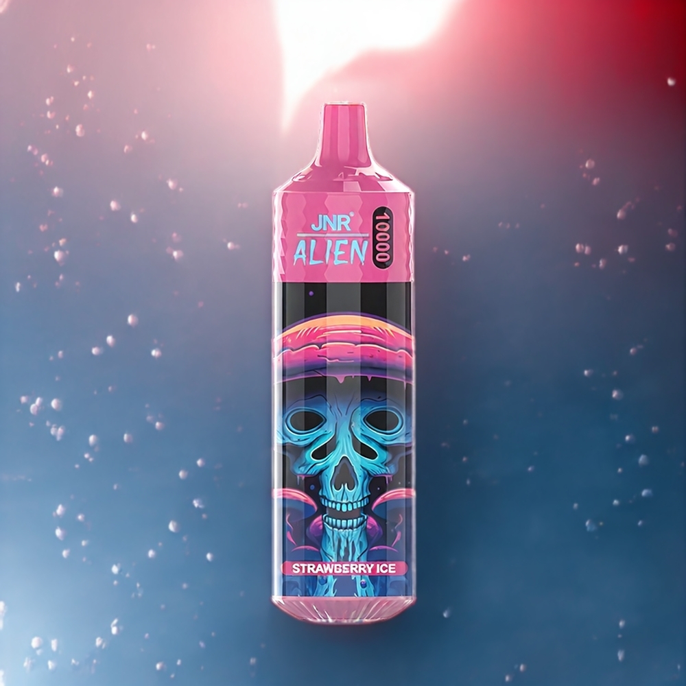 Jnr Alien Belgique Grossiste 10000 Puffs Fraise Glacée avec LED RGB et Type-C Charge Rapide