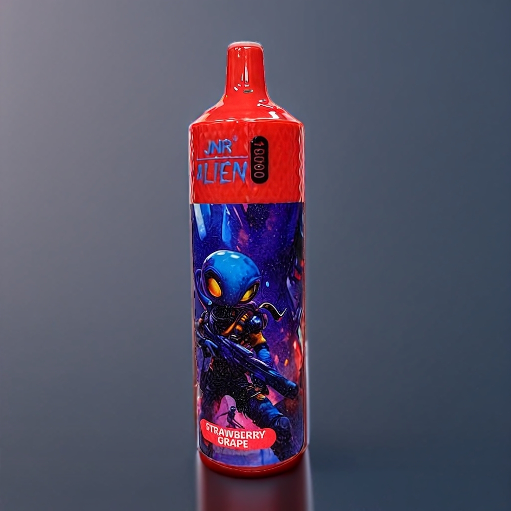 Jnr Alien Belgique Grossiste 10000 Puffs Vape Fraise Pomme LED RGB Type-C