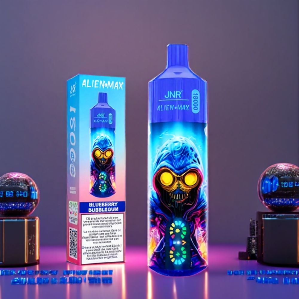 Jnr Alien Max 18000 Puffs Belgique Grossiste - Dual Mesh Coil  20 Saveurs - Bubblegum Myrtille Bleue