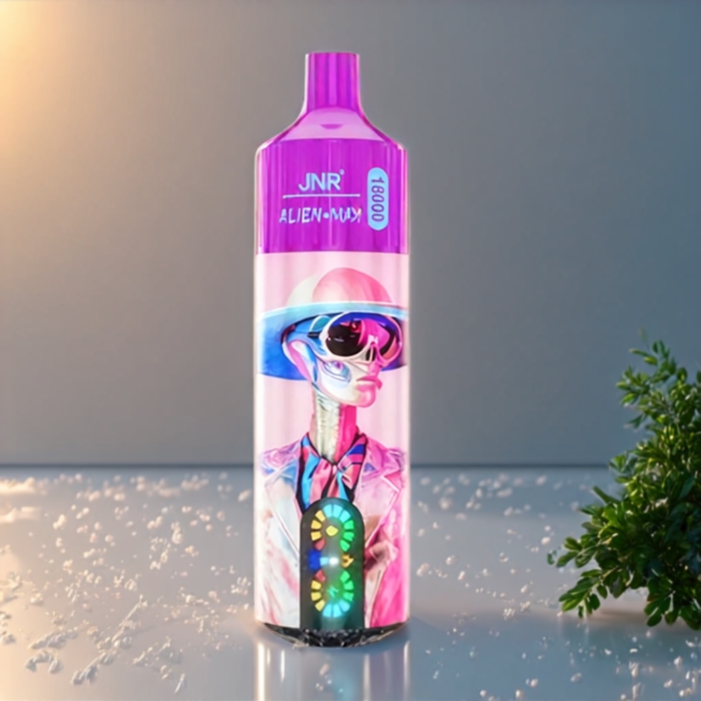 Jnr Alien Max Belgique Grossiste 18000 Puffs Double Coil et 28ml Pêche Blanche Framboise