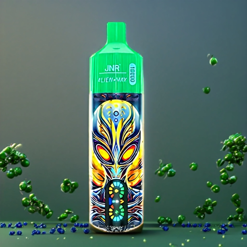 Jnr Alien Max Belgique Grossiste 18000 Puffs Double Coille Double Cœur  Charge Rapide Type-C Myrtille Kiwi