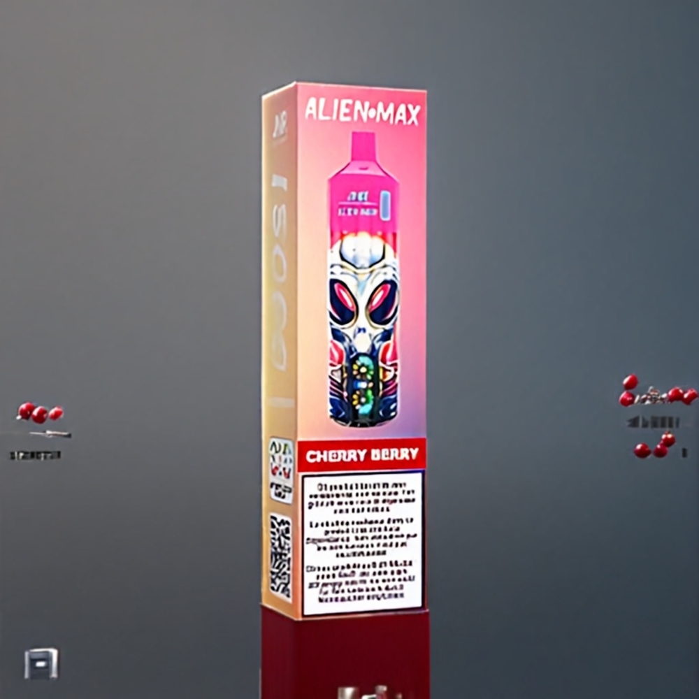 Jnr Alien Max Belgique Grossiste 18000 Puffs Dual Mesh Coil  Double Cœur Cerise Baie