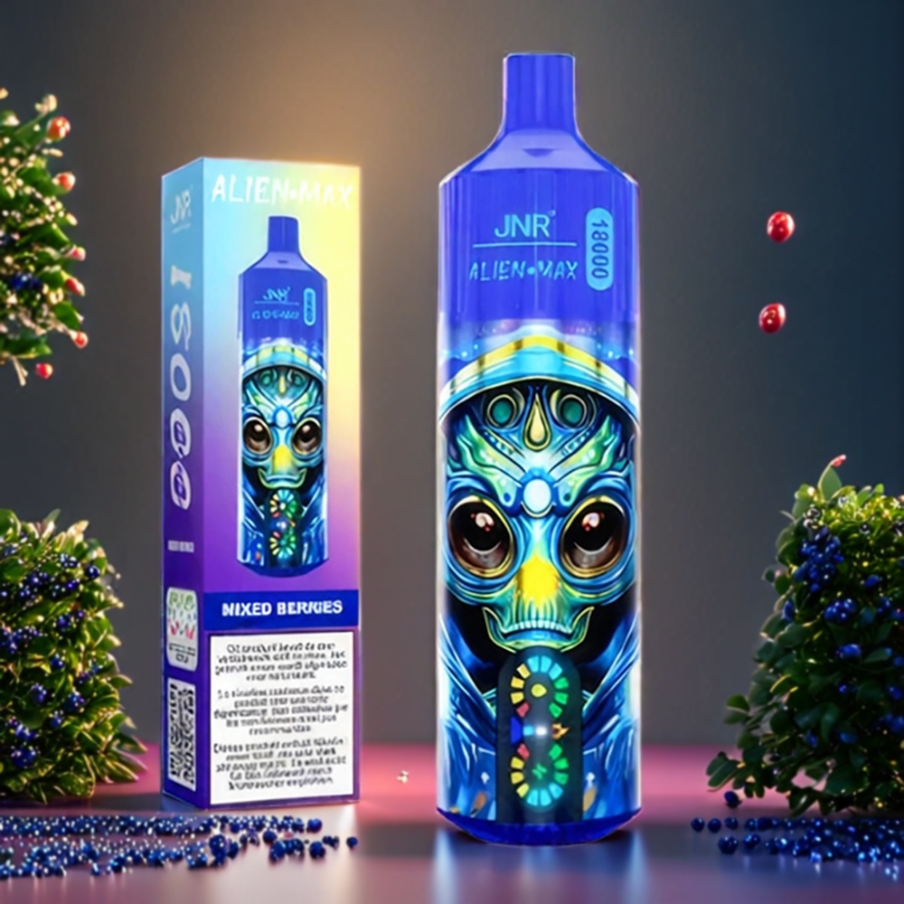 Jnr Alien Max Belgique Grossiste 18000 Puffs et 28ml E-liquide Baies Mixtes avec Dual Mesh Coil