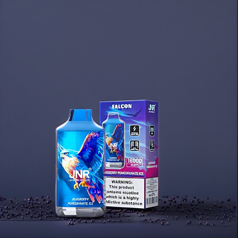 Jnr Falcon 16000 Puffs 22ml Belgique Grossiste Bleuet Grenade Lce Type C LED