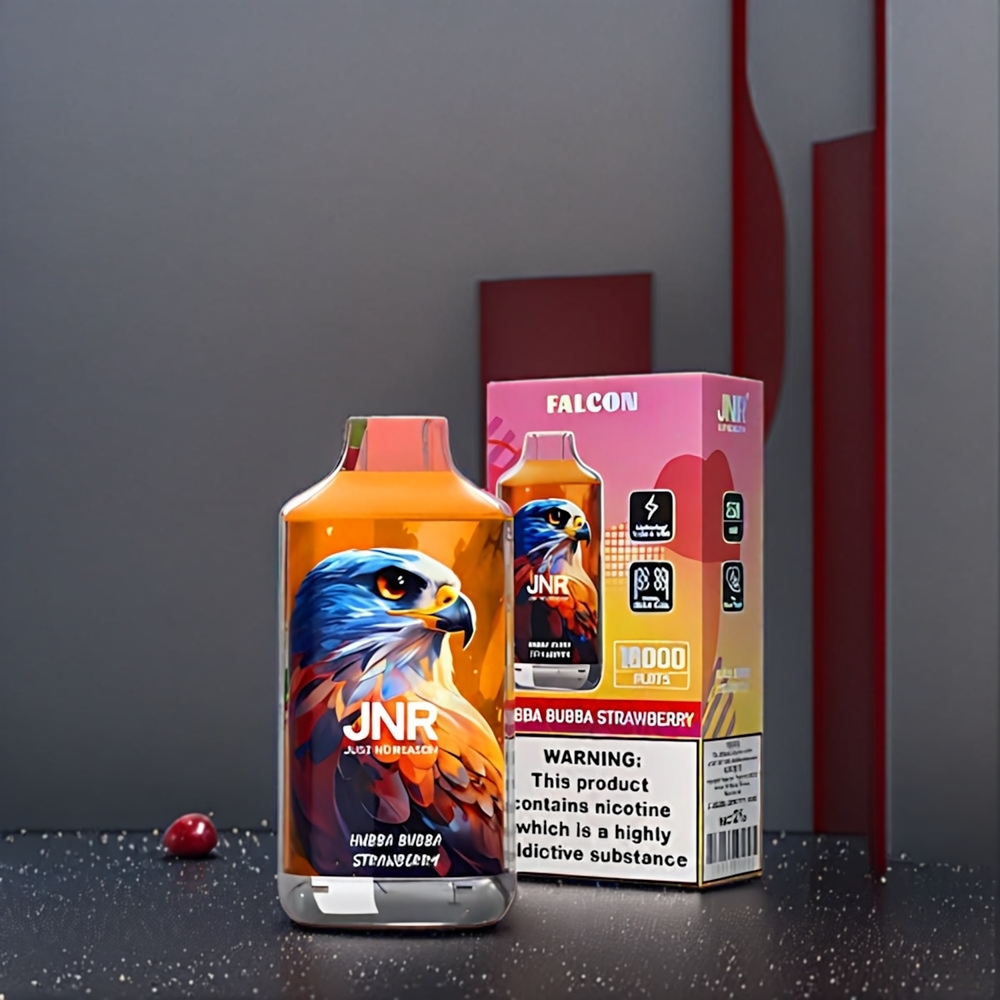 Jnr Falcon 16000 Puffs Belgique Grossiste 850 mAh 22ml Double Mesh Fraise Hubba Bubba