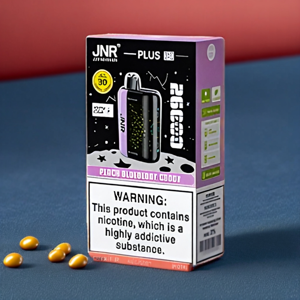 Jnr Plus-X 26000 Puffs Belgique Grossiste - 850 mAh Type-C Charge - Pêche Myrtille Bonbon