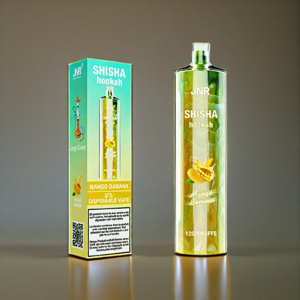 Jnr Shisha Hookah 12000 Puffs Mango Banane 750mAh Belgique Grossiste 24ml Type-C