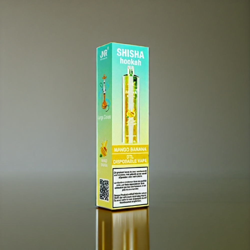 Jnr Shisha Hookah 12000 Puffs Mango Banane 750mAh Belgique Grossiste 24ml Type-C