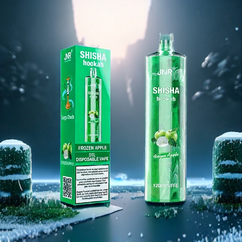 Jnr Shisha Hookah Belgique Grossiste 12000 Puffs 750mAh Vape Pomme Gelée