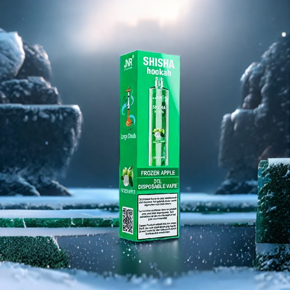 Jnr Shisha Hookah Belgique Grossiste 12000 Puffs 750mAh Vape Pomme Gelée
