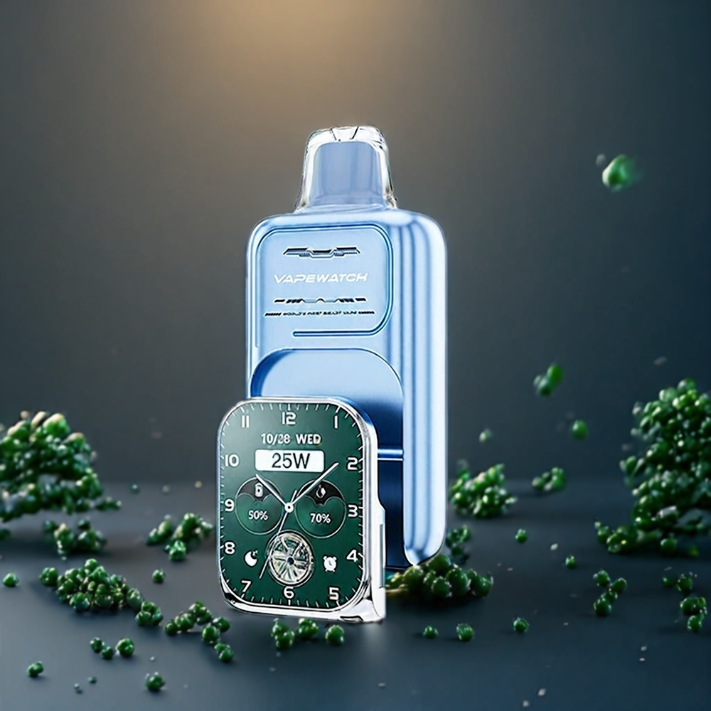 Jnr Vape Watch 30000 Puffs Belgique Grossiste 1000mAh Type-C Myrtille Pastèque