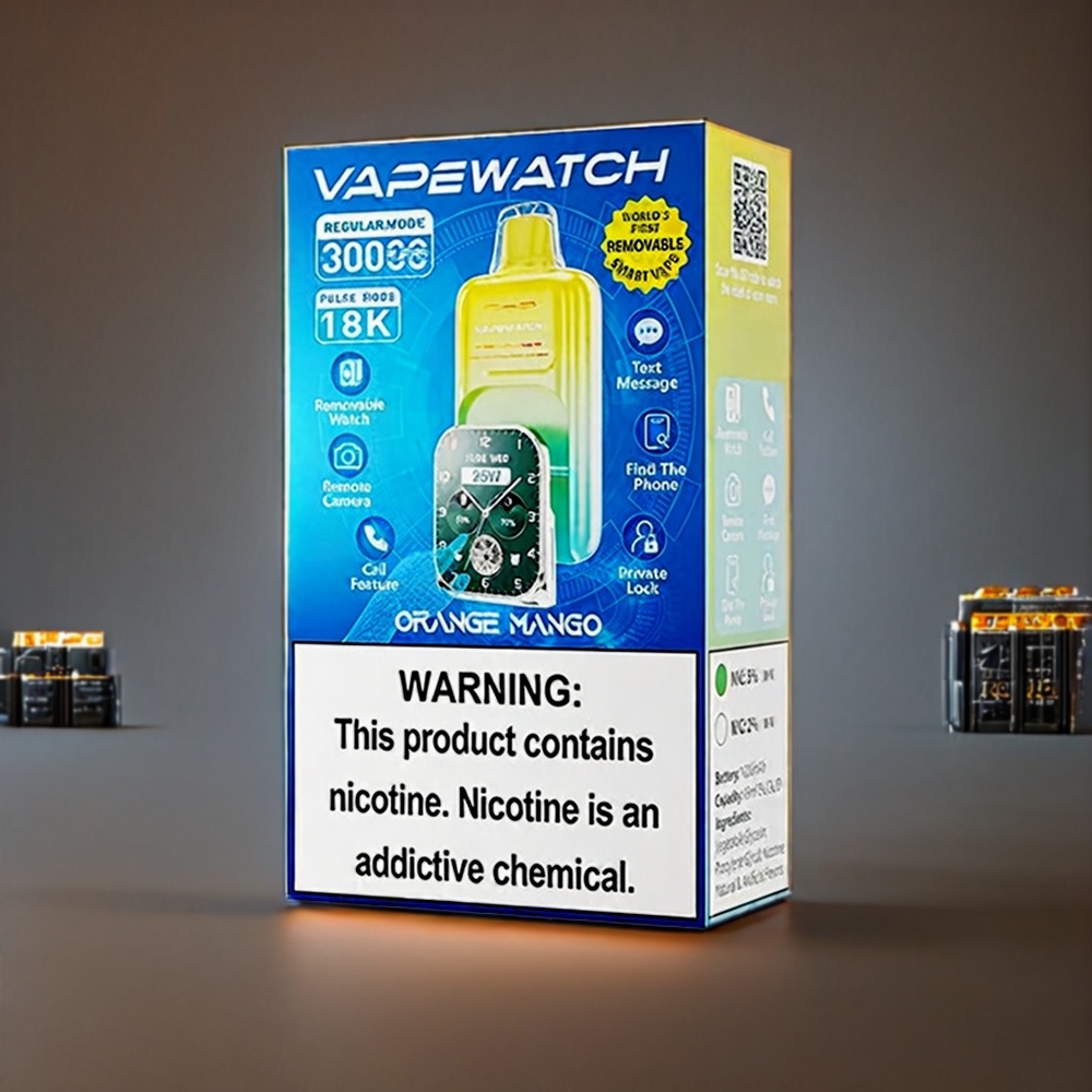 Jnr Vape Watch Belgique Grossiste 30000 Puffs 1000mAh Orange Mangue Vape