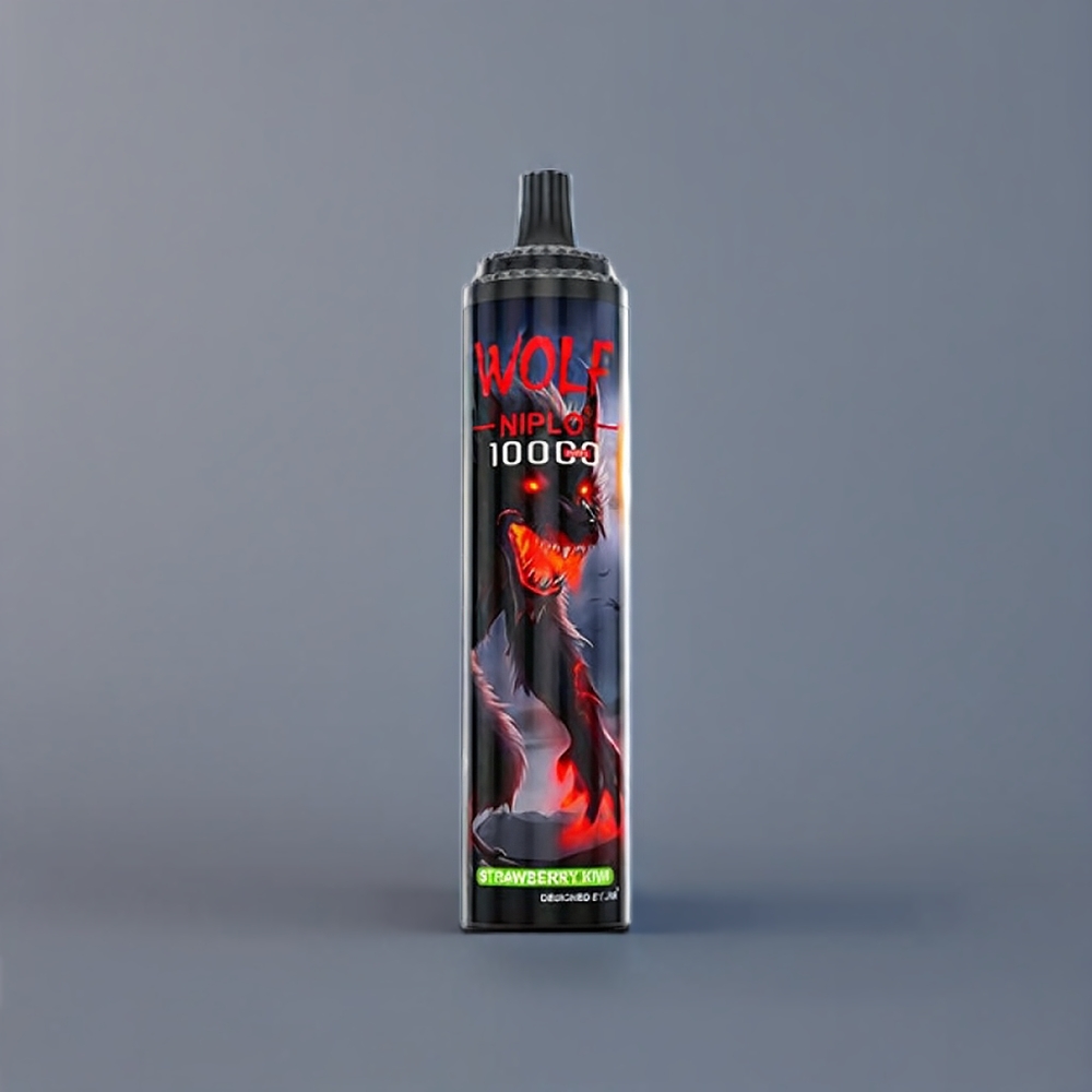 Jnr Wolf 10000 Puffs Kiwi Fraise Belgique Grossiste 10 Ohm 20ml Type-C