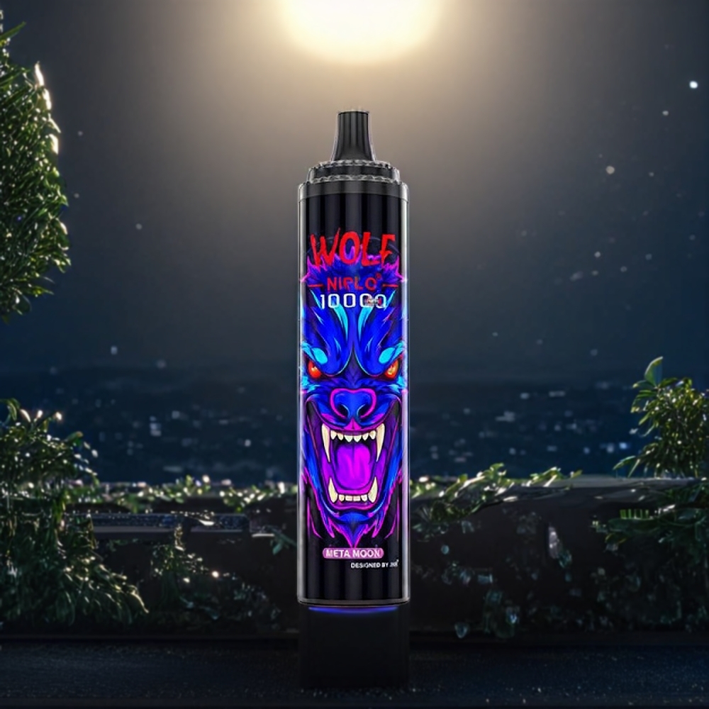 Jnr Wolf Belgique Grossiste 10000 Puffs 20ml Lune Méta Vape avec Mesh Coil 10 Ohm