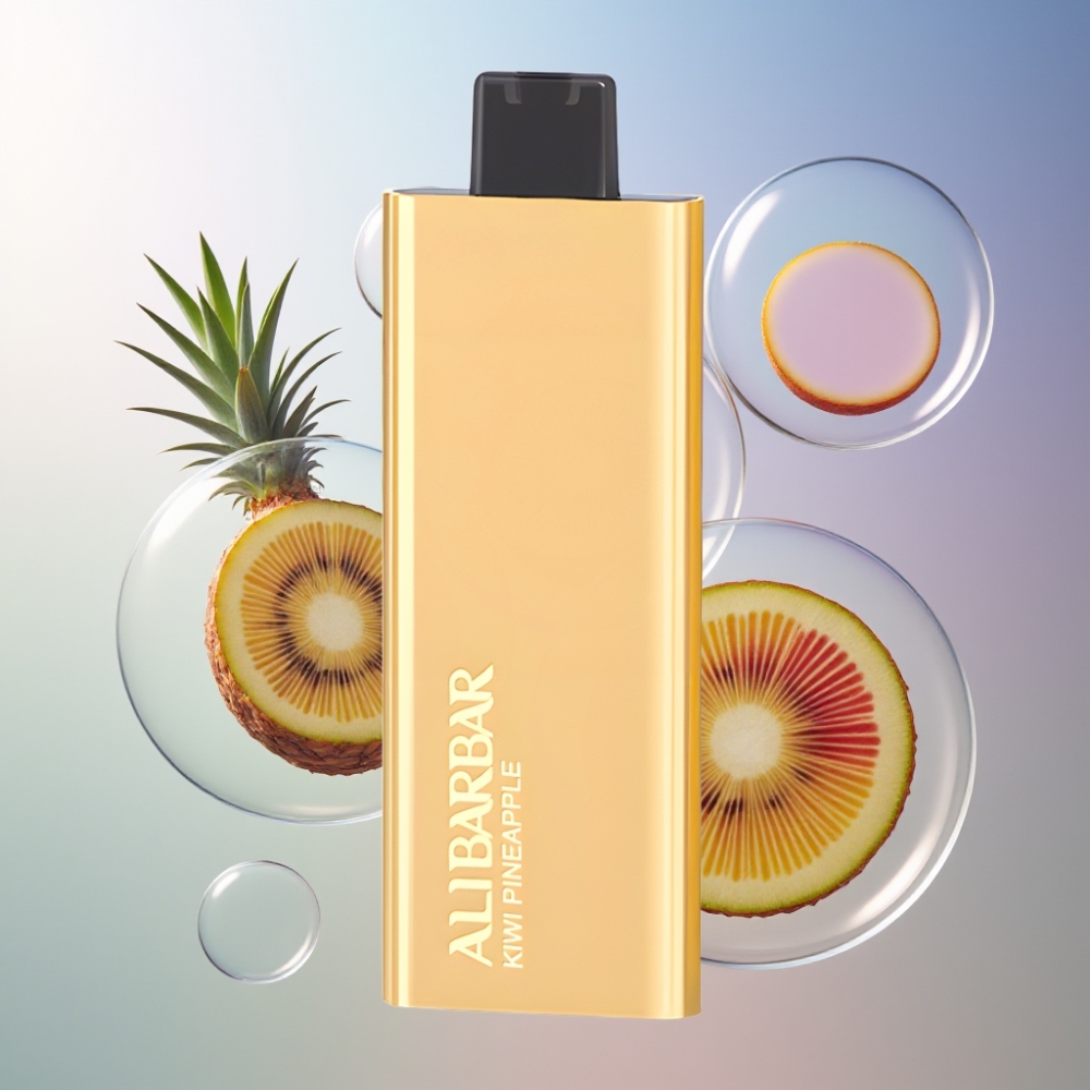 Kiwi Ananas Alibarbar Pandora 7000 Puffs Belgique Grossiste 17 ml 10 Ohm