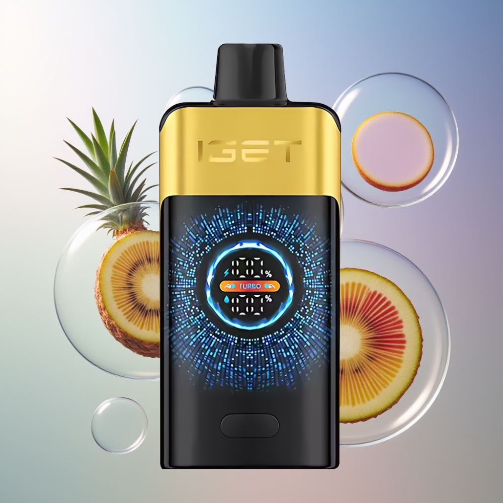Kiwi Ananas IGET ONE 12000 Puffs Belgique Grossiste 2700 mAh Grande Écran Courbé