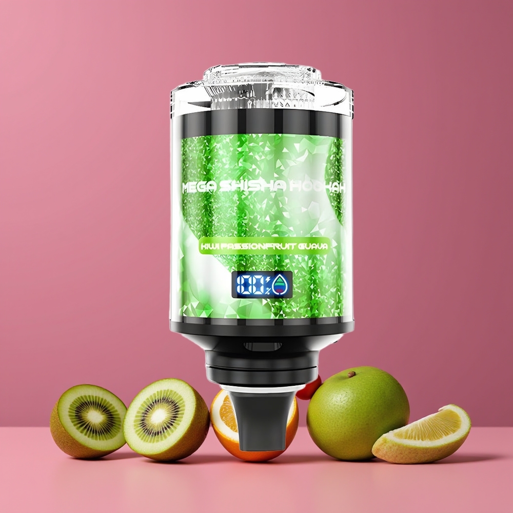 Kiwi Fruit de la Passion Goyave JNR Mega Shisha Hookah 100K 100000 Puffs Type-C Belgique Grossiste