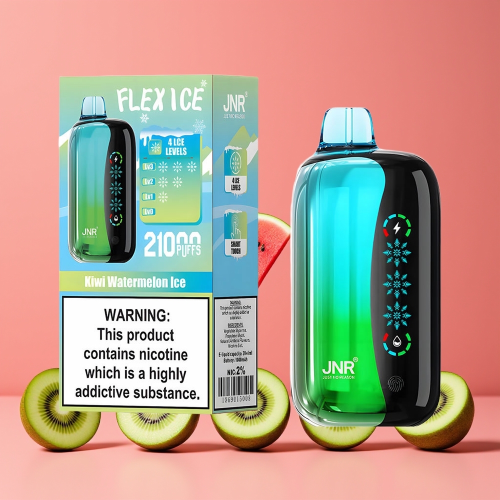 Kiwi Pastèque Glacé JNR Flex Ice 21000 Puffs Belgique Grossiste 26ml 5
