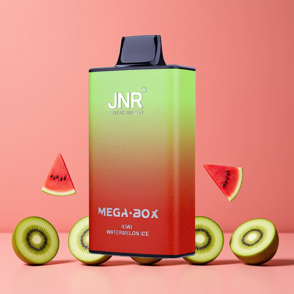 Kiwi Pastèque Glacé JNR Mega Box 25000 Puffs Belgique Grossiste 30ml 2 Nicotine