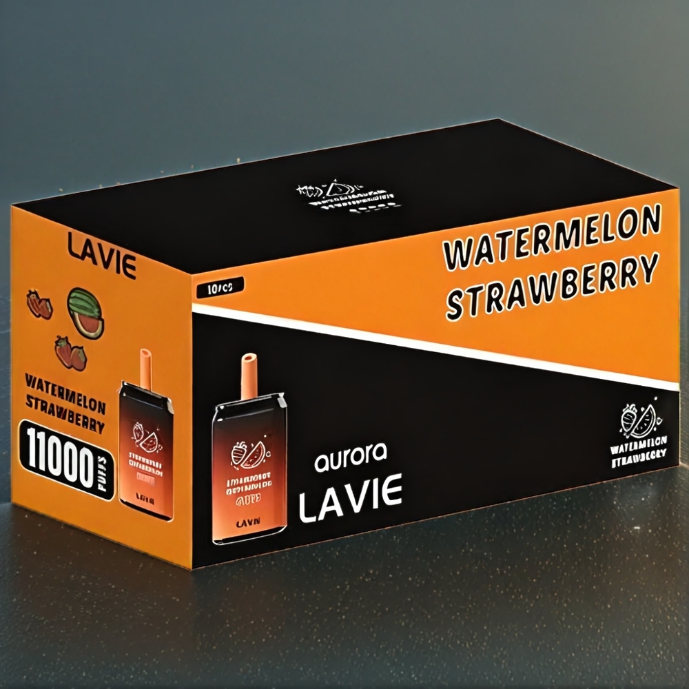 LAVIE Aurora Belgique Grossiste 11000 Puffs 5 Fraise Pastèque Type C Rechargeable