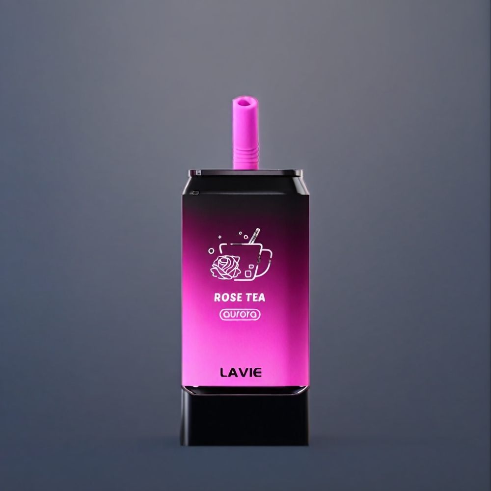 LAVIE Aurora Belgique Grossiste 11000 Puffs 5 Thé Rose Rechargeable Type C 22ML