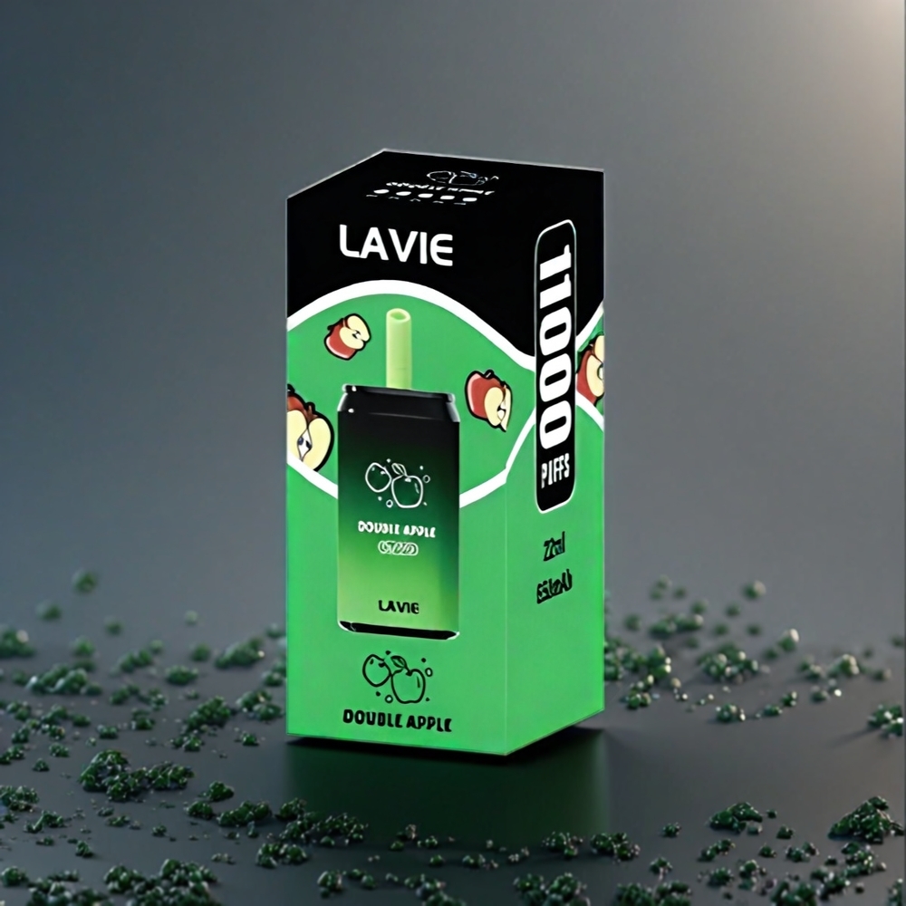 LAVIE Aurora Belgique Grossiste 11000 Puffs Double Pomme 22ML 650mAh Type C