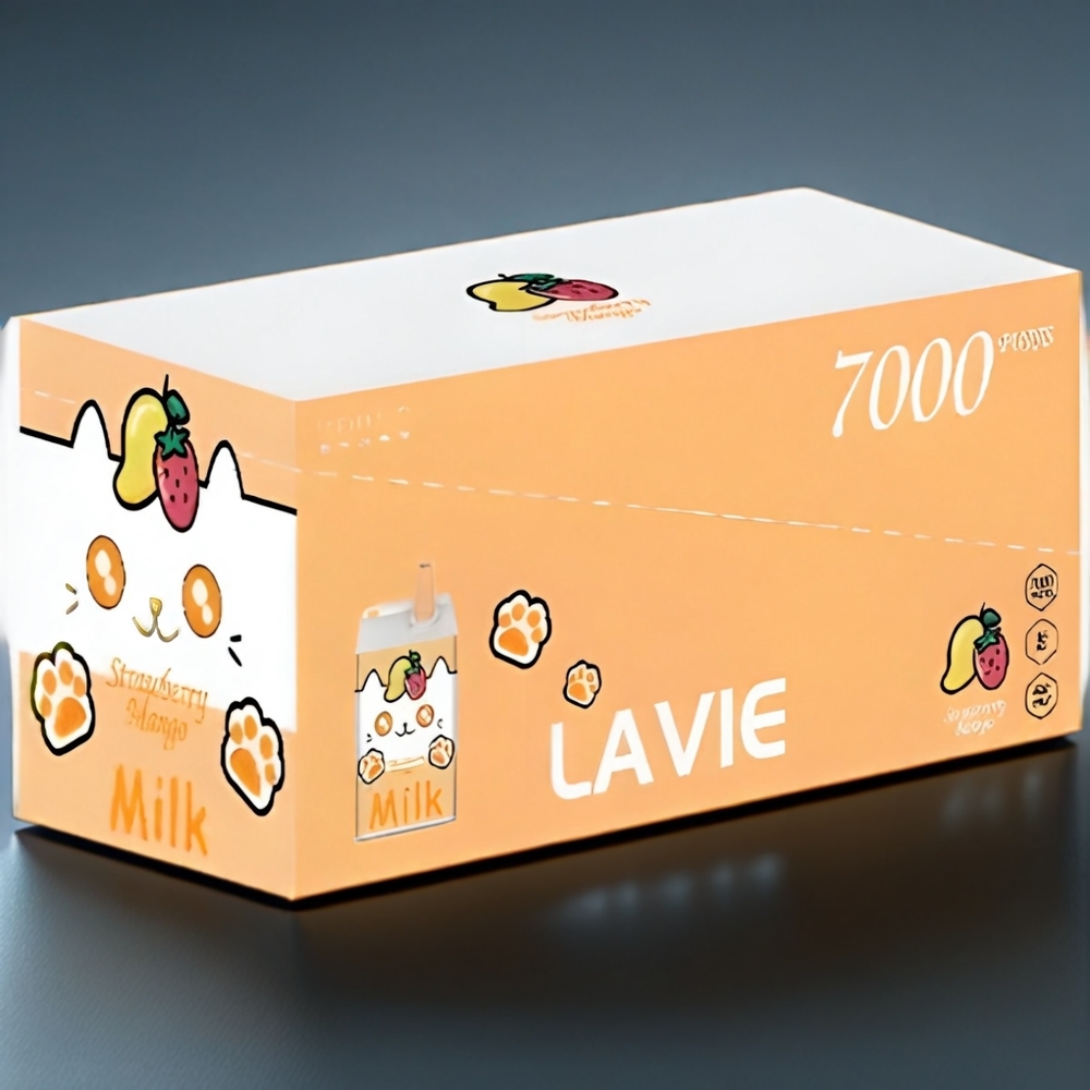 LAVIE Lait 7000 Puffs Belgique Grossiste 16ML 5 Fraise Mangue