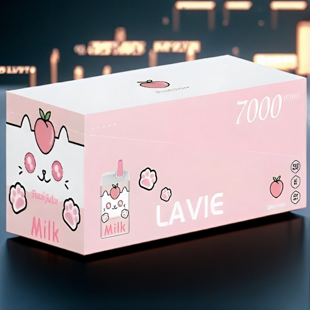 LAVIE Lait 7000 Puffs Belgique Grossiste Jus de Pêche 16ML 5 Type C Rechargeable