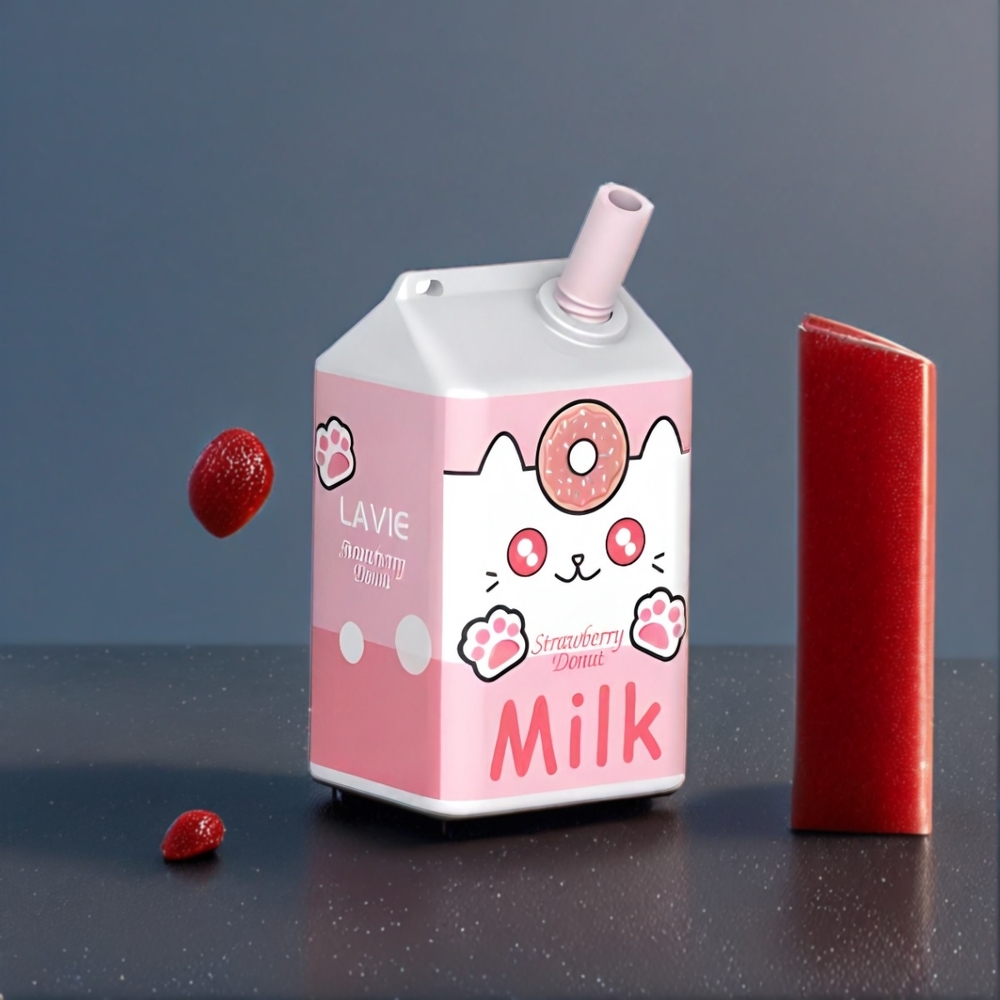 LAVIE Milk 7000 Puffs Belgique Grossiste Beignet Fraise 16ML 600mAh