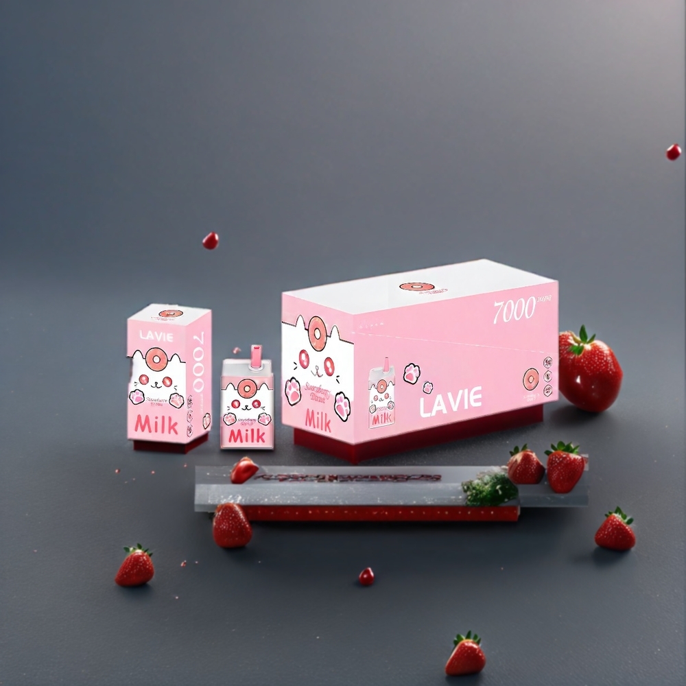 LAVIE Milk 7000 Puffs Belgique Grossiste Beignet Fraise 16ML 600mAh