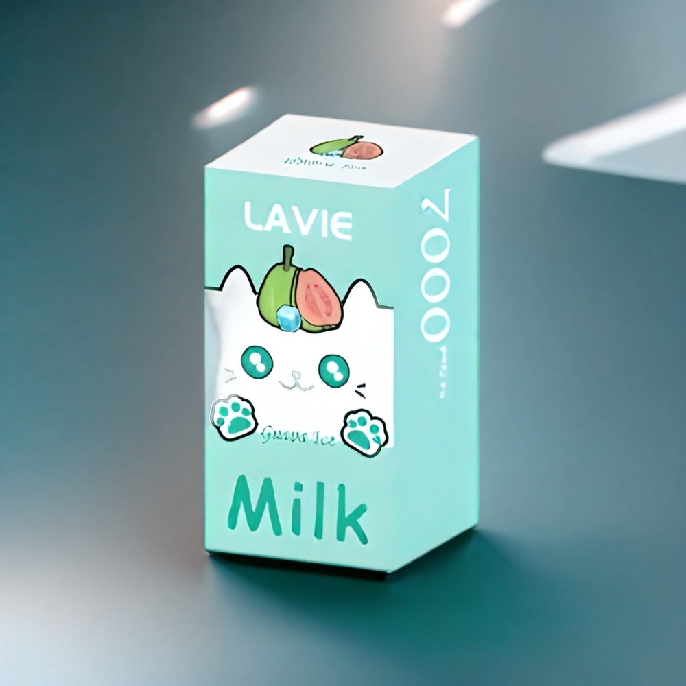LAVIE Milk Belgique Grossiste 7000 Puffs Vape Glace Goyave avec 16ML et 5 Nicotine
