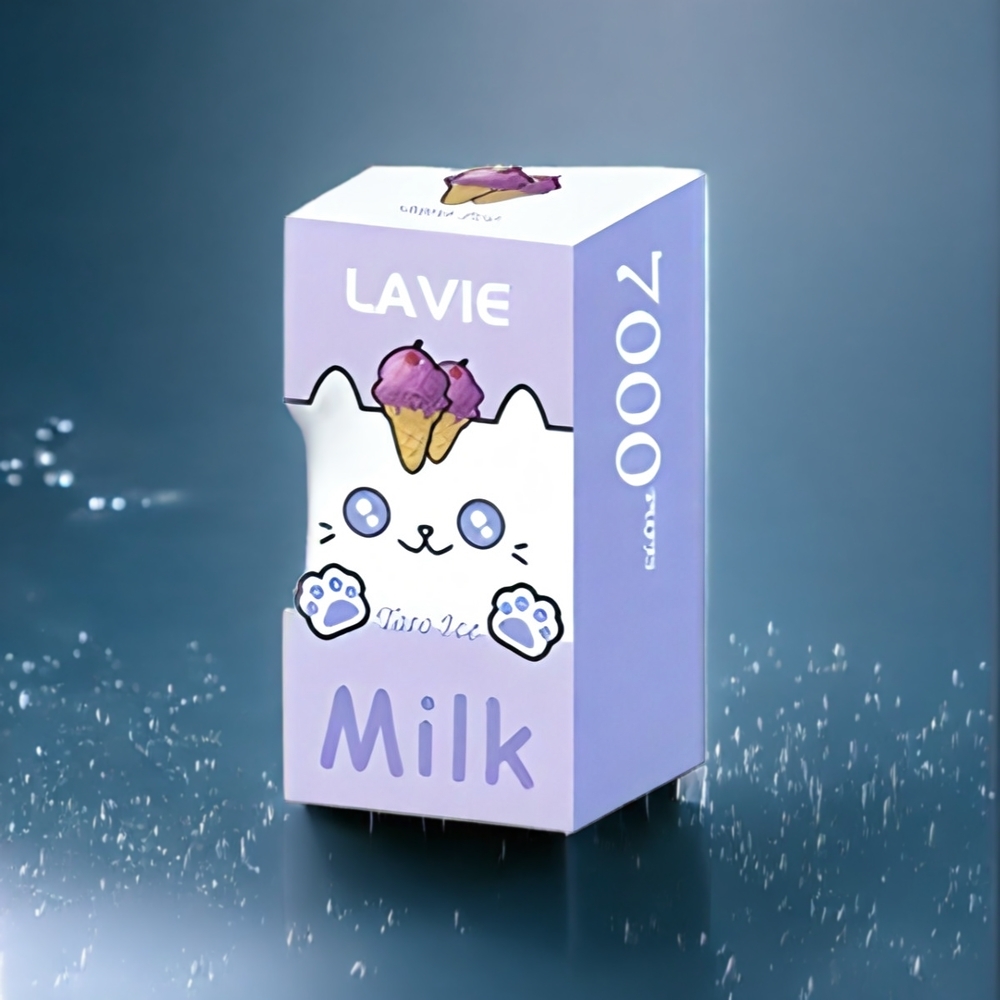 LAVIE Milk Belgique Grossiste 7000 Puffs Vape Glace Raisin 16ML 600mAh
