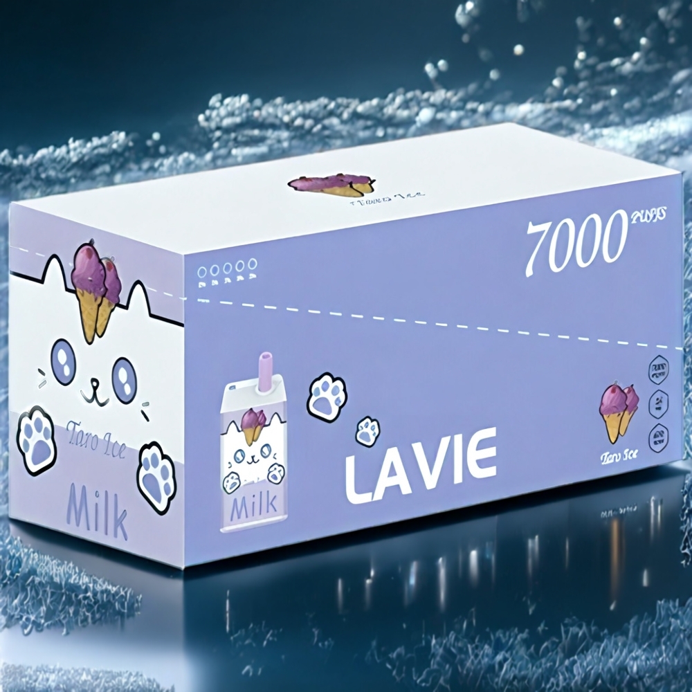 LAVIE Milk Belgique Grossiste 7000 Puffs Vape Glace Raisin 16ML 600mAh