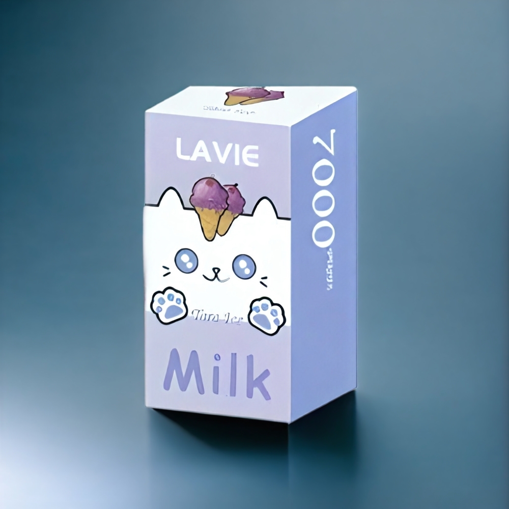 LAVIE Milk Belgique Grossiste 7000 Puffs Vape Glace Taro 16ML 600mAh